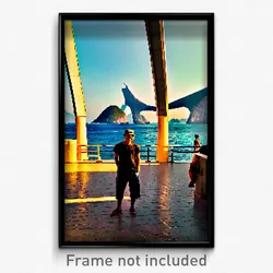 Pixel Art Poster - Rubbery Rio De Janeiro (8 Bit Psychedelic Video Game Print)