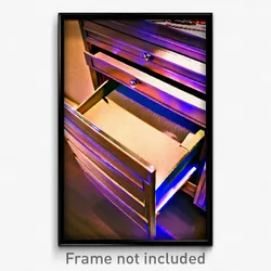 Pixel Art Poster - Famous Drawer (8 Bit Psychedelic Trippy Video Game Print)