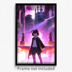 Pixel Art Poster - Anime Like Sepulchre (8 Bit Psychedelic Video Game Print)