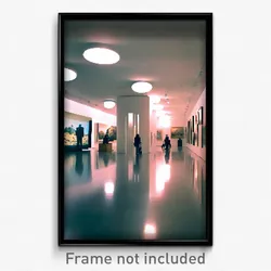 Pixel Art Poster - Peaceful Museum (8 Bit Psychedelic Trippy Video Game Print)