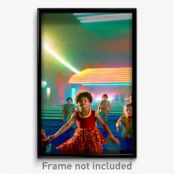 Pixel Art Poster - Silly Nation (8 Bit Psychedelic Trippy Video Game Print)
