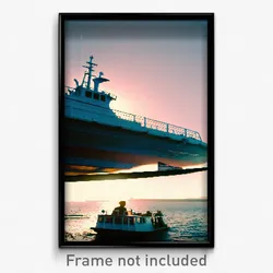 Pixel Art Poster - Noted Ferry (8 Bit Psychedelic Trippy Weird Video Game Print)