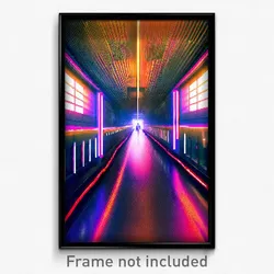 Pixel Art Poster - Stunning Passage (8 Bit Psychedelic Trippy Video Game Print)
