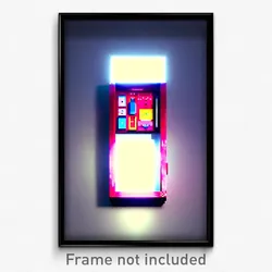 Pixel Art Poster - Pure Shoebox (8 Bit Psychedelic Trippy Video Game Print)