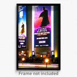 Pixel Art Poster - Tall Movie Festival (8 Bit Psychedelic Video Game Print)