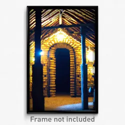 Pixel Art Poster - Coarse Cellar (8 Bit Psychedelic Trippy Video Game Print)