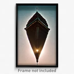 Pixel Art Poster - Warped Warren (8 Bit Psychedelic Trippy Video Game Print)