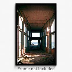Pixel Art Poster - Abandoned Strait (8 Bit Psychedelic Trippy Video Game Print)