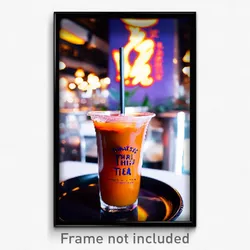 Pixel Art Poster - Fantastic Thai Tea (8 Bit Psychedelic Video Game Print)