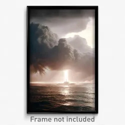Pixel Art Poster - Accomplished Hurricane (8 Bit Psychedelic Video Game Print)