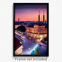 Pixel Art Poster - Beautiful Berlin (8 Bit Psychedelic Trippy Video Game Print)