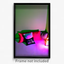 Pixel Art Poster - Extra Small Pillow (8 Bit Psychedelic Video Game Print)