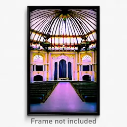 Pixel Art Poster - Impressive Pavillion (8 Bit Psychedelic Video Game Print)