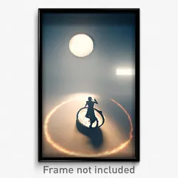 Pixel Art Poster - Artistic Circle (8 Bit Psychedelic Trippy Video Game Print)