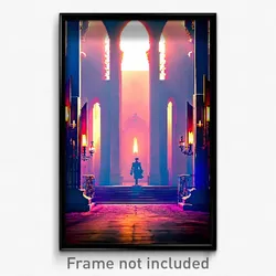Pixel Art Poster - Enchanting Baronetcy (8 Bit Psychedelic Video Game Print)