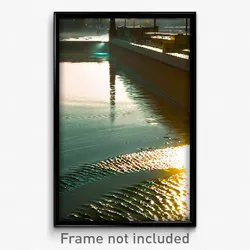 Pixel Art Poster - Cold Waterway (8 Bit Psychedelic Trippy Video Game Print)