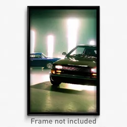 Pixel Art Poster - Unknown Car (8 Bit Psychedelic Trippy Weird Video Game Print)