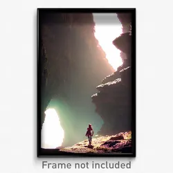 Pixel Art Poster - Musty Cave (8 Bit Psychedelic Trippy Weird Video Game Print)