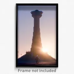 Pixel Art Poster - Advanced Mound (8 Bit Psychedelic Trippy Video Game Print)