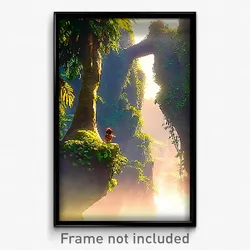 Pixel Art Poster - Esteemed Jungle (8 Bit Psychedelic Trippy Video Game Print)