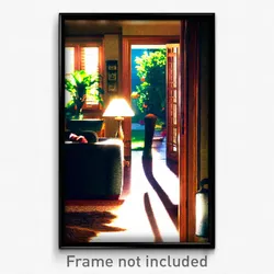 Pixel Art Poster - Harmonious Home (8 Bit Psychedelic Trippy Video Game Print)