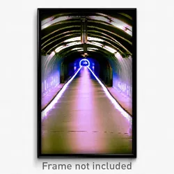 Pixel Art Poster - Quaint Tunnel (8 Bit Psychedelic Trippy Video Game Print)