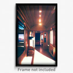 Pixel Art Poster - Superficial Cabin (8 Bit Psychedelic Trippy Video Game Print)