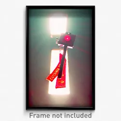 Pixel Art Poster - Red Claim (8 Bit Psychedelic Trippy Weird Video Game Print)