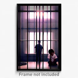 Pixel Art Poster - Flickering Prison (8 Bit Psychedelic Trippy Video Game Print)