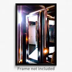 Pixel Art Poster - Superficial Mirror (8 Bit Psychedelic Video Game Print)