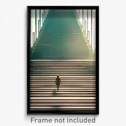 Pixel Art Poster - Infinite Steps (8 Bit Psychedelic Trippy Video Game Print)