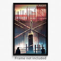 Pixel Art Poster - Complicated Stockade (8 Bit Psychedelic Video Game Print)