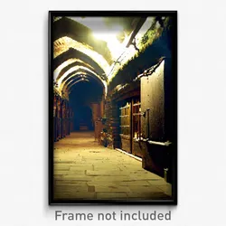 Pixel Art Poster - Neglected Cellar (8 Bit Psychedelic Trippy Video Game Print)