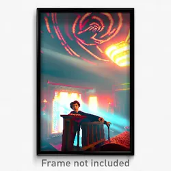 Pixel Art Poster - Wiggly Antechamber (8 Bit Psychedelic Video Game Print)