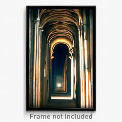 Pixel Art Poster - Narrow Historical Architecture (8 Bit Video Game Print)
