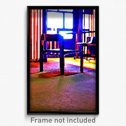 Pixel Art Poster - Urban Chair (8 Bit Psychedelic Trippy Weird Video Game Print)