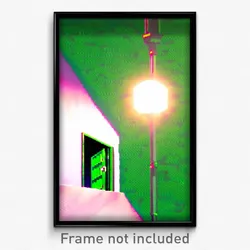 Pixel Art Poster - Green Trapdoor (8 Bit Psychedelic Trippy Video Game Print)