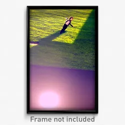 Pixel Art Poster - Dizzying Lawn (8 Bit Psychedelic Trippy Video Game Print)