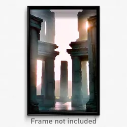 Pixel Art Poster - Well Made Henge (8 Bit Psychedelic Trippy Video Game Print)