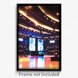 Pixel Art Poster - Remote Campus (8 Bit Psychedelic Trippy Video Game Print)
