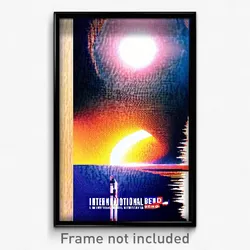 Pixel Art Poster - International Bend (8 Bit Psychedelic Video Game Print)