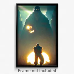 Pixel Art Poster - Shady Giant (8 Bit Psychedelic Trippy Weird Video Game Print)