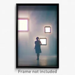 Pixel Art Poster - Extra Large Square (8 Bit Psychedelic Video Game Print)