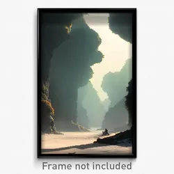 Pixel Art Poster - Drab Outland (8 Bit Psychedelic Trippy Video Game Print)