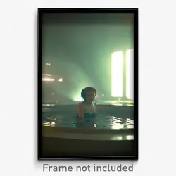 Pixel Art Poster - Smoggy Baths (8 Bit Psychedelic Trippy Video Game Print)