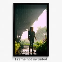 Pixel Art Poster - Damp Country (8 Bit Psychedelic Trippy Video Game Print)