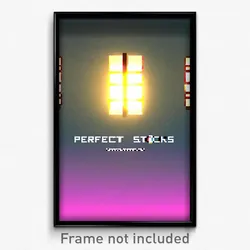 Pixel Art Poster - Perfect Stocks (8 Bit Psychedelic Trippy Video Game Print)