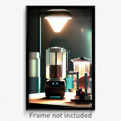 Pixel Art Poster - Neat Blender (8 Bit Psychedelic Trippy Video Game Print)