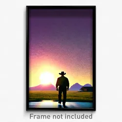 Pixel Art Poster - Famous Country (8 Bit Psychedelic Trippy Video Game Print)