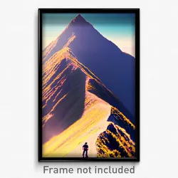 Pixel Art Poster - Humble Peak (8 Bit Psychedelic Trippy Weird Video Game Print)